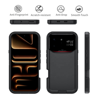Étui de protection robuste et résistant à trois couches avec béquille et clip ceinture pour Infinix Note 60 Ultra, Note 60 Pro 5G, Hot 70, Smart 20 4G