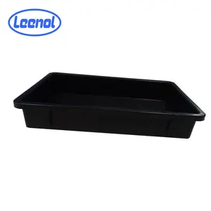 Leenol Custom Black Plastic Electronic Packaging Container Blister vassoio interno ESd Tray Pack per elettronica