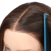 Vente directe usine : Perruques Lace Front en cheveux humains vierges chinois, base transparente, longues, bonnets petits et grands, densité 150%
