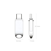 Mini commande D'instantané D'USB en métal pour Téléphone Pivotant OTG CLÉ USB lecteur D'importation disque mémoire clé USB 32 go