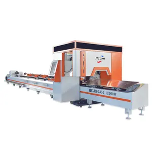 Máquina de corte automática de tubo a laser de fibra de 12000 W para alimentação de perfil de alumínio 9M personalizado OEM