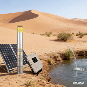 High Stainless Steel 30 Meter Borehole Solar Submersible <b>Pump</b> System Solar Powered Water <b>Pump</b> with OEM Support - Product Image 3