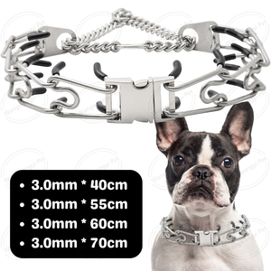 3,0mm Edelstahl Anti-Pull-Hunde trainings halsband Schnellverschluss-Hunde halsbänder - Product Image 6