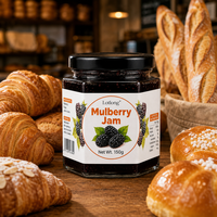 Lotlong Groothandel Fabrieksdirect Bulk Moerbeienjam met Fruitglucosestroop 150g voor Restaurant Desserts