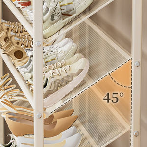 Étagère <span class=keywords><strong>à</strong></span> <span class=keywords><strong>chaussures</strong></span> en métal multi-niveaux, design moderne, montage facile, armoire <span class=keywords><strong>à</strong></span> <span class=keywords><strong>chaussures</strong></span> pliable, prix abordable pour le salon - Product Image 6