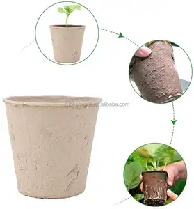 Kertas bubur pembibitan cangkir persegi kebun Biodegradable tanaman gambut pot mesin