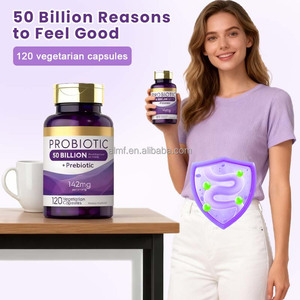 50 Mil Millones de UFC, <span class=keywords><strong>14</strong></span> Cepas de Probióticos + Prebióticos, 120 Cápsulas Vegetarianas, Suplemento Dietético para el Apoyo de la Salud Digestiva en Adultos - Product Image 2