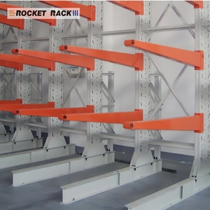 رفوف كانتيليفر صناعية فولاذية شديدة التحمل قابلة للتعديل ومتينة وقابلة للتخصيص لتخزين الأخشاب والأنابيب في المستودعات - Product Image 3