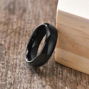 High Polished Black <strong>Tungsten</strong> <strong>Ring</strong> 6mm - Product Image 6