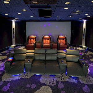 Современный 4-местный мощный подголовник откидной диван Роскошная модульная мебель для дома и театра l Кинотеатр Кресло - Product Image 2