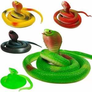 Di vendita calda per bambini simulato serpente di gomma morbida che Tricking serpente divertente serpente di gomma scherzo e Tricking giocattolo - Product Image 2