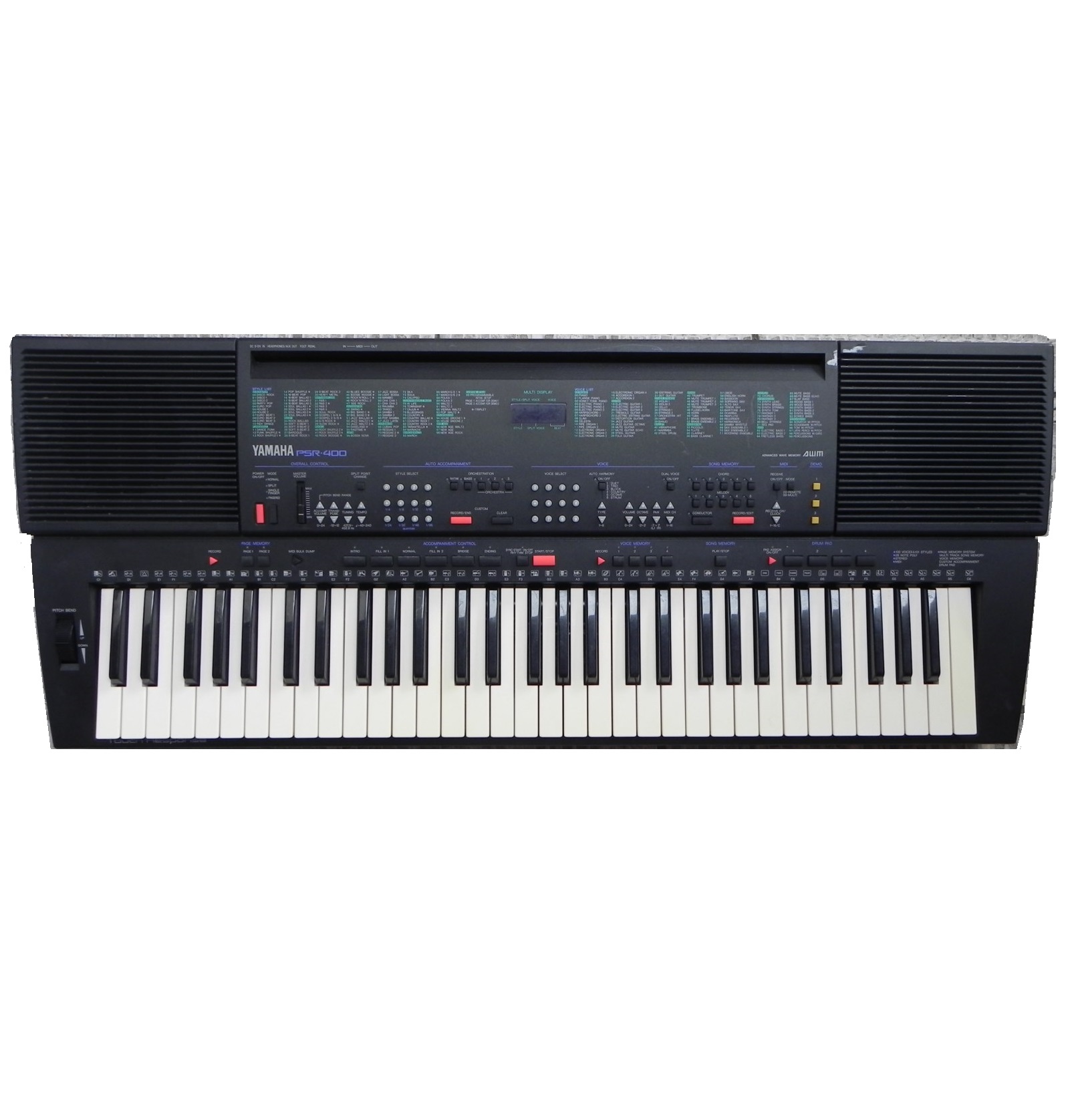 keyboard instrument psr 400