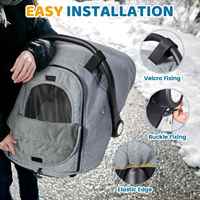 Housse de siège auto d'hiver pour bébé, compatible avec les sièges auto et les poussettes, respirante, auvent de siège auto pour bébé, essentiels d'hiver pour bébé