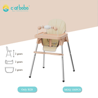 Chaise haute pour bébé en plastique réglable moderne Clafbebe pour 0-12 mois avec design pliable