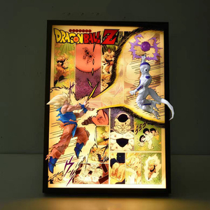 Pósteres de Figuras de Anime 3D de Dragon Ball, Confrontación entre Felisa y <span class=keywords><strong>Goku</strong></span>, Figuras de Anime, Juguetes Coleccionables, Figura de Super Saiyan, Decoración - Product Image 3