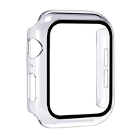 Casing PC Anti Gores, CASING Transparan untuk Seri 4 5 6, Penutup Penuh Jam Tangan Apple dengan Pelindung Layar