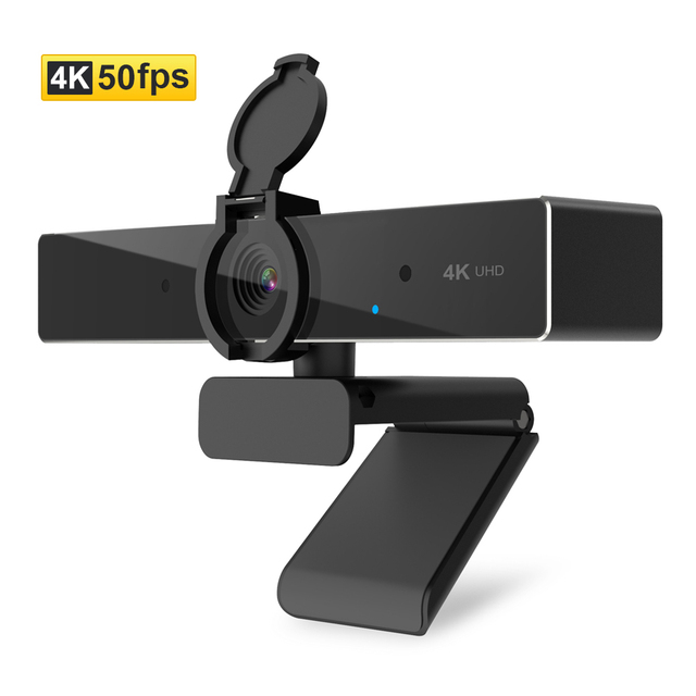 4k QHD Streaming Webcam Buiit-in Mic Autofocus Webcam Live Stream Multilayer Glass Lens Conference for Pc Computer Usb Webcam