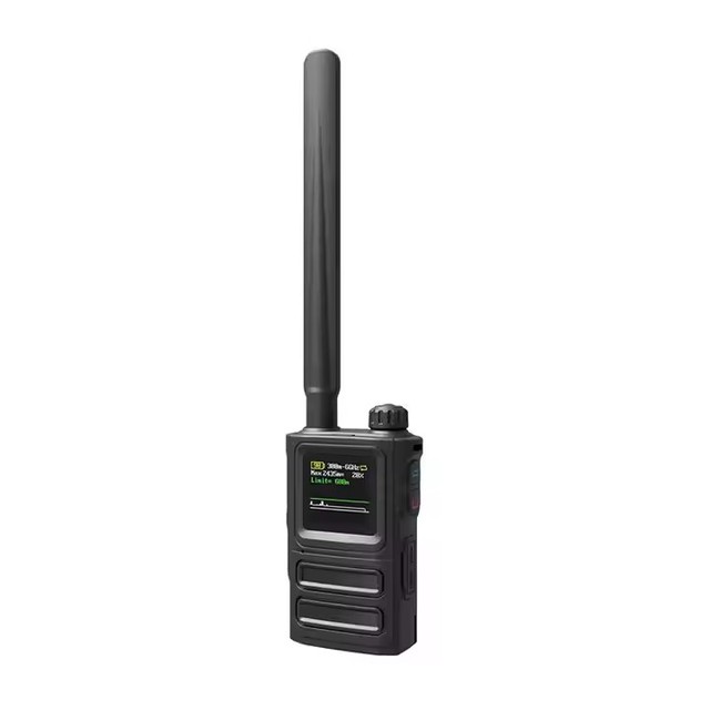 UAV Counter Anti Drone Detector 1.5km Long Range 0-6GHz Portable Handheld Device with Alarm 1.5" Display 5000mAh Battery