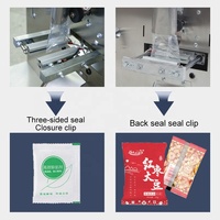 Machine de remplissage et d'emballage verticale à bas prix pour sachets, petites pochettes, noix, quincaillerie, jouets, café, thé, et sacs en plastique, avec pesage et scellage de poudre