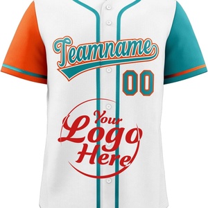 เสื้อเจอร์ซีย์บาสเก็ตบอล/เบสบอล แขนสั้น แบบยูนิเซ็กส์ สไตล์ฮิปสเตอร์ ปักลาย พิมพ์ลาย  ผ้าสแปนเด็กซ์/คอตตอน  รับสั่งทำพิเศษ - Product Image 5