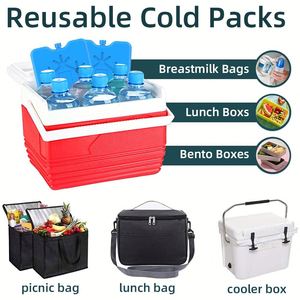 Wholesale Reliable 200ml Reusable Ice Brick for Lunch Bags/<b>Boxes</b>, Cooler Backpack, <b>Camping</b> Ice Blocks - Product Image 4