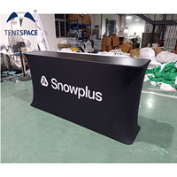 Comptoir d'exposition personnalisé pour événements, avec cadre en aluminium, pour stand de salon professionnel, avec logo, pour promotion