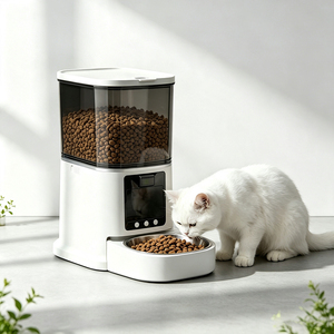 Pet Feeder Cabine Smart Pet Feeder With Camera Automatic Pet Feeder Anti Overflow Structure - Product Image 1