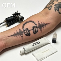 Vente en gros de tatouages personnalisés au logo, effet soyeux, adaptés aux artistes tatoueurs professionnels et aux postes de travail des salons de beauté