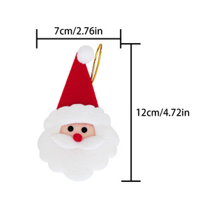Set <span class=keywords><strong>di</strong></span> Ornamenti Natalizi in Feltro <span class=keywords><strong>di</strong></span> Alta Qualità, Decorazioni per Albero <span class=keywords><strong>di</strong></span> <span class=keywords><strong>Natale</strong></span> Non Rompibili in Tessuto per Aula, Asilo e Casa - Product Image 6