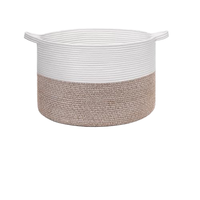 Youngshoots couverture panier salon Extra Large panier de rangement tissé coton corde panier à linge pour enfants jouets chaussures