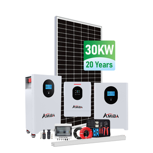 Sistema Solare Completo AMIBA per Casa 8KW/10KW con Regolatore MPPT 220V Batteria agli Ioni di Litio Sistema Solare Domestico Tutto-in-Uno - Product Image 1
