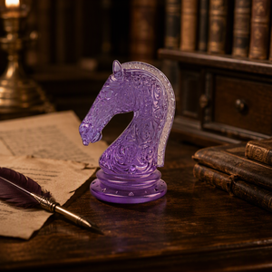 Escultura de Caballo de Vidrio Hecha a Mano con Técnica de Cera Perdida de ArtFamily, Adorno de Arte Antiguo Personalizable con Temática Animal, Regalo de Año Nuevo de Jiangsu - Product Image 4