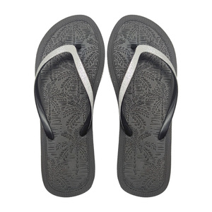 Chanclas baratas de la Playa de Las señoras del verano del logotipo impreso personalizado del color sólido - Product Image 2