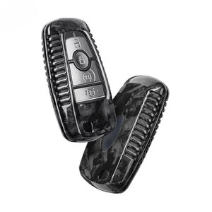 Étui pour clé de voiture en fibre de carbone adapté à Ford Edge Focus ST ECOSPORT Expedition Explorer F-150 Raptor F-250-F-550 Fusion Mustang Ranger - Product Image 1