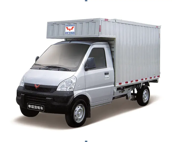 ब्रांड नई SAIC-GM Wuling Rongguang मिनी कार्गो वैन बॉक्स 4X2 के साथ ट्रक LHD पेट्रोल