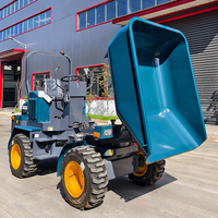 Usage agricole Mini Dumper Tracteurs 4 roues Godet de grande capacité avec moteur diesel KUBOTA Chargeur durable à vendre