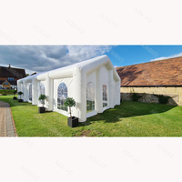 AM AMT002 Grande tente gonflable en PVC double couche toutes saisons, conception à ouverture rapide, une chambre pour fêtes, boîtes de nuit, événements