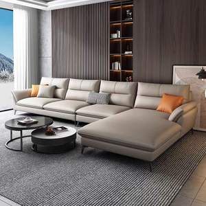 Mufang stile moderno in stile americano poltrona di alta qualità in vera pelle divano letto comodi <span class=keywords><strong>mobili</strong></span> imbottiti - Product Image 4