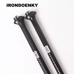 IRONDONKEY 3K Carbon Rennrad Mountainbike Sattelstütze Matt MBT <span class=keywords><strong>Mtb</strong></span> Sattelstütze OEM LOGO 25,4 mm Carbonfaser-Sattelstütze - Product Image 6