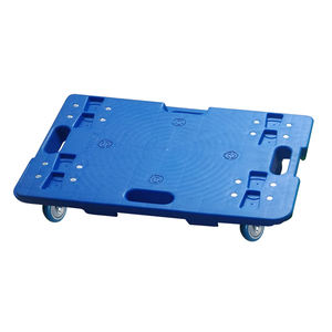 गर्म बिक्री <span class=keywords><strong>100kg</strong></span> प्लास्टिक फ्लैट ट्राली प्लेट हाथ ट्रक चार पहियों के साथ - Product Image 4