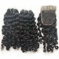 Unprocessed Deep Curly Human Hair for Women