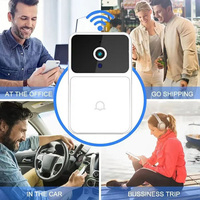 Vente en gros Mini interphones avec caméra vidéo à vision nocturne Fonction d'appel vidéo à distance et interrupteur de sonnette