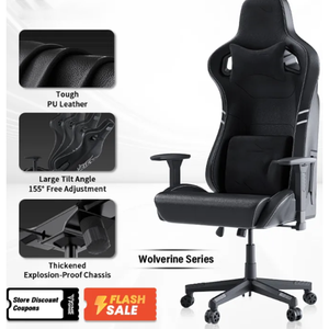 เก้าอี้เกมมิ่งหรูหราขายส่งแบบ OEM เก้าอี้คอมพิวเตอร์ ที่วางแขนแบบ 2D/3D/4D โฟมขึ้นรูป ฐานไนลอน ปรับเอนได้ 155 องศา สำหรับห้องเล่น<span class=keywords><strong>เกม</strong></span> - Product Image 1