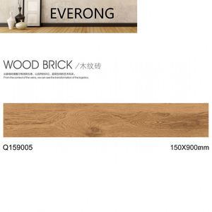 Carreaux de sol en <span class=keywords><strong>grès</strong></span> frais en <span class=keywords><strong>bois</strong></span> foncé avec effet brun 150*900mm pour le salon - Product Image 4