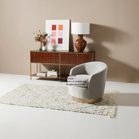 Fauteuil de salon au design moderne avec pieds en métal, tissu en velours noir, fauteuils d'appoint, meubles de salon