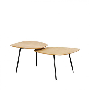 Mesa de centro de lujo ligero superventas transfronteriza, mesa de centro de panel, mesa de centro en forma de abanico para sala de estar y comedor - Product Image 1