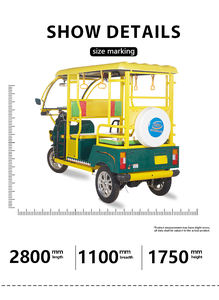 QSD untuk India Model <span class=keywords><strong>4</strong></span> penumpang kursi sepeda motor sepeda roda tiga elektrik 3 roda mobilitas becak otomatis - Product Image 5