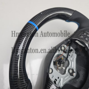 Volante Deportivo Personalizado de Cuero Perforado y Fibra de Carbono M Sport para BMW Serie 3 E90 E91 E92 E93 - Product Image 5