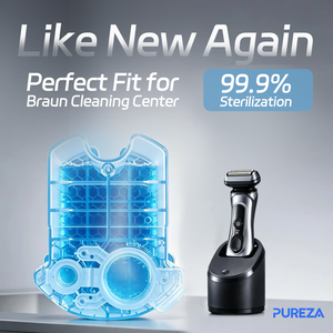 Cartouche de nettoyage fiable PUREZA Z084 pour <span class=keywords><strong>rasoir</strong></span> électrique, installation facile pour des effets de rasage excellents - Product Image 1