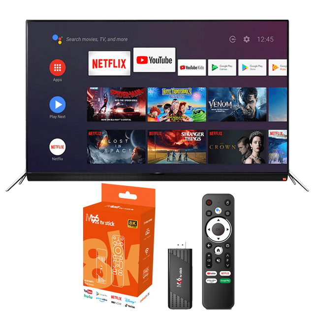 Tripsky Factory Android 13 TV Stick 8K 2GB RAM 16GB ROM Rockchip 3528 Wifi 6.0 BT 5.0 Smart Tv Stick Android 13